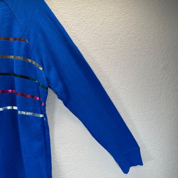 Boden Sweatshirt Mini Dress Womens Size 16/18R Long Sleeves Crew Neck TINY FLAW - Picture 8 of 16